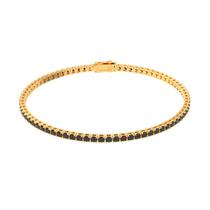 Pulseira Ouro 18K Riviera Pedras 22CM Pulseira Ouro 18K Riviera Pedras 22CM