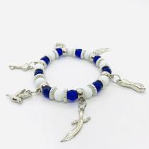 Pulseira Oxaguiã cristal e silicone