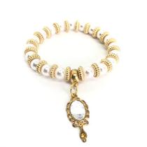 Pulseira Oxum pérola com abb luxo