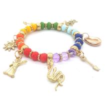 Pulseira Oxumaré Orixás Umbanda Candomblé Ajustável