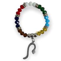 Pulseira Oxumarê Serpente Cristal Colorido E Silicone 2022 Pulseira Oxumarê Serpente Cristal Colorido E Silicone 2022