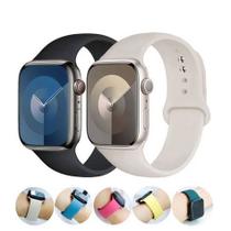 Pulseira p/Smartwatch de Silicone 42mm/44mm/45mm/49mm