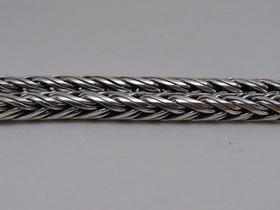 Pulseira Palmeira Bali Prata 925 Fecho De Dragão Grossa 8mm