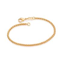 Pulseira palmeira banhada a ouro 18k COD. 5521921900 tam 19 Pulseira palmeira banhada a ouro 18k COD. 5521921900 tam 19
