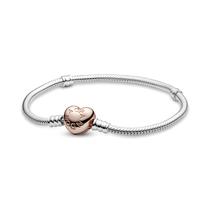 Pulseira PANDORA em Prata Esterlina com Fecho Coração Rose 20 cm Pulseira PANDORA em Prata Esterlina com Fecho Coração Rose 20 cm