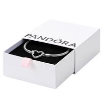 Pulseira Pandora Moments Heart Clasp Snake Chain 21 cm