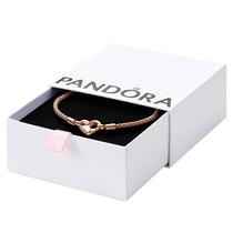 Pulseira Pandora Moments Studded Chain em ouro rosa para mulheres