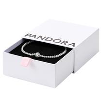 Pulseira Pandora Sparkling Halo Tennis Silver Feminina 7,9 polegadas