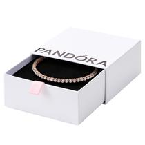 Pulseira Pandora Sparkling Tennis em ouro rosa com zircônia cúbica Pulseira Pandora Sparkling Tennis em ouro rosa com zircônia cúbica