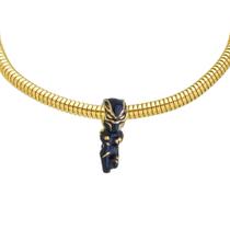 Pulseira Pantera Negra Berloque Banhado a Ouro 18k