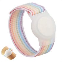 Pulseira para Airtag Apple Infantil Criança Adulto Idoso p/ Rastreador Nylon Respirável Ajustável