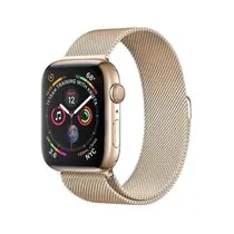 Pulseira para Appl e Watch 40mm 38mm Series 1 2 3 4 Milanese Loop Pulseira de Metal Dourado