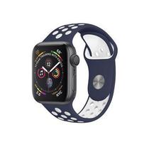 Pulseira para Apple Watch 38mm/40mm - Armor Running - Azul escuro e Branco - Gshield Pulseira para Apple Watch 38mm/40mm - Armor Running - Azul escuro e Branco - Gshield