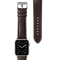 Pulseira para Apple Watch 42/44MM Oxford Laut couro legítimo - Marrom