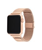 Pulseira para Apple Watch Coach Elevate Look em malha de ouro rosa 38-41 mm