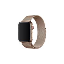 Pulseira para Apple Watch, pulseira de metal bege de 38 mm