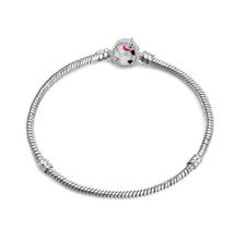 Pulseira para Berloque Banho Prateado Fecho Unicórnio 16cm Pulseira para Berloque Banho Prateado Fecho Unicórnio 16cm