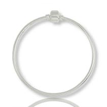 Pulseira Para Berloque Bracelete Rigido Prata Legitima