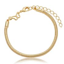 Pulseira Para Berloque Fecho Borboleta Banhado a Ouro 18k PULSEIRA:21 cm (pulso 19cm)COR:Ouro Pulseira Para Berloque Fecho Borboleta Banhado a Ouro 18k PULSEIRA:21 cm (pulso 19cm)COR:Ouro