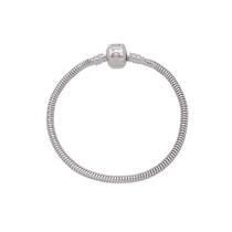 Pulseira Para Berloques Flexível Folheada A Ródio Fecho Love Pulseira Para Berloques Flexível Folheada A Ródio Fecho Love