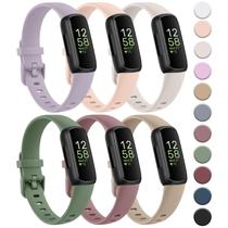 Pulseira para Fitbit Inspire 3 Meliya Soft Silicone, pacote com 6 Pulseira para Fitbit Inspire 3 Meliya Soft Silicone, pacote com 6