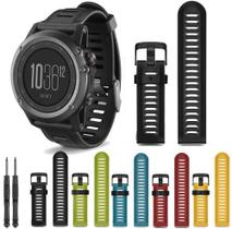 Pulseira para Garmin Fenix 3 hr, Fenix 5x pro, Safira, D2, Quatix 3, Fenix 2 - Genérica