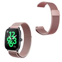 Pulseira para Haylou RS5 2,01” - metal com fecho de imã Pulseira para Haylou RS5 2,01” - metal com fecho de imã