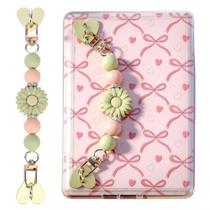 Pulseira para Kindle LuneClat com contas de silicone e pingente de flor Pulseira para Kindle LuneClat com contas de silicone e pingente de flor