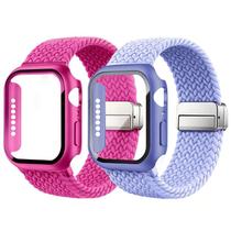 Pulseira para Relógio DOBSTFY 2 Unidades Nylon Trançado Fecho Magnético 41mm