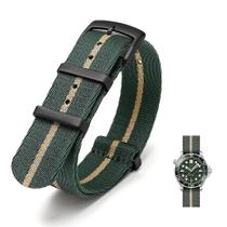 Pulseira para relógio Ylfcly em nylon balístico militar 18-24 mm