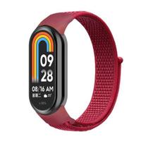 Pulseira Para Xiaomi Mi Band 8/9 Nylon Fecho tiras autocolantes