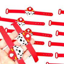 Pulseira Patrulha Canina Marshal 10un Tema Festa Lembrancinha Ajustavel Emborrchado Pulseira Patrulha Canina Marshal 10un Tema Festa Lembrancinha Ajustavel Emborrchado