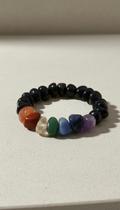 Pulseira Pedra 7 Chakras Turmalina Negra Natural