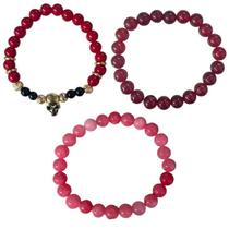 Pulseira Pedra Natural Jade 8 Mm - Escolha A Cor