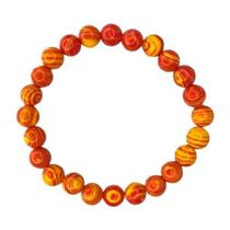 Pulseira Pedra Natural Malaquita Laranja 8 Mm