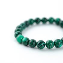 Pulseira Pedra Natural Malaquita Verde 8 mm Proteção