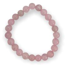 Pulseira Pedras naturais Quartzo rosa 8 mm amor e proteção Pulseira Pedras naturais Quartzo rosa 8 mm amor e proteção