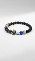 Pulseira Pedras Naturais Sistema Solar 8 Planetas Pulseira Pedras Naturais Sistema Solar 8 Planetas