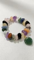 Pulseira Pedras Naturais Sortidas 19cm Aprox.