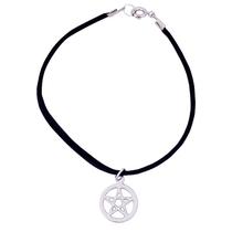 Pulseira Pentagrama 15mm - Prateada