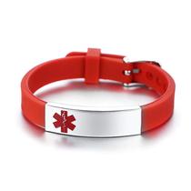 Pulseira Personalizada Identificação Idosos Crianças Esporte AZUL Pulseira Personalizada Identificação Idosos Crianças Esporte AZUL