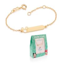 Pulseira Personalizável Mickey Baby Rommanel 552163
