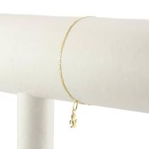 Pulseira Piastrine com Anjo 16 Cm Redutor 14 cm Ouro 18k Pulseira Piastrine com Anjo 16 Cm Redutor 14 cm Ouro 18k