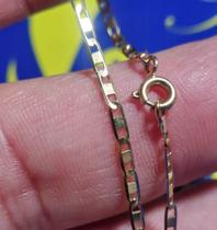 Pulseira Piastrine Ouro 18 Kilates Peso 1.50 Gramas 2 mm 19 Cm