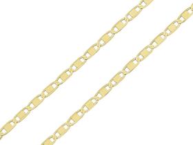 Pulseira Piastrine Reforçada Maciça 2mm Unissex Ouro 18k 750 Pulseira Piastrine Reforçada Maciça 2mm Unissex Ouro 18k 750