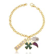 Pulseira pingentes sorte