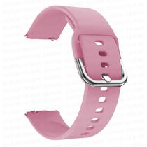 Pulseira Pink de Silicone Fecho de Aço 20MM Compativel Waatch3 Active2 GTS3 GTR42/47mmGTR3/PRO
