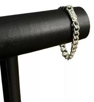 Pulseira pit bull 10mm banhado a prata 925 luxo Pulseira pit bull 10mm banhado a prata 925 luxo