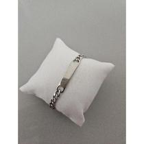 Pulseira Placa Lisa Aço Inox Ideal Para Fazer Gravação Pulseira Placa Lisa Aço Inox Ideal Para Fazer Gravação