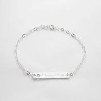 Pulseira Placa Vida Prata 925